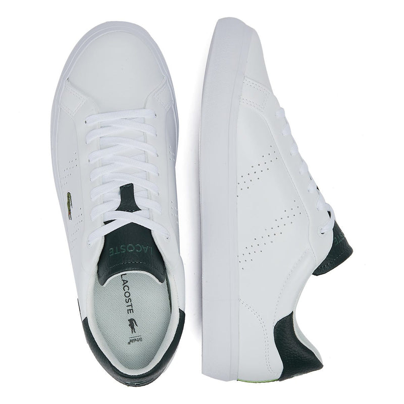 Lacoste Powercourt 2.0 123 1 SMA Mens White/Dark Green Trainers