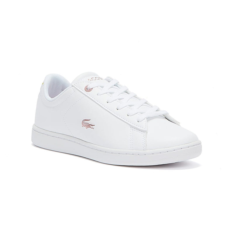 Lacoste Carnaby Evo 921 1 Junior White / Light Pink Trainers