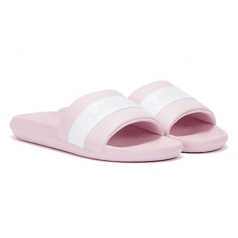Lacoste Croco 720 1 Womens Pink / White Slides
