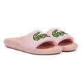 Lacoste Croco Slides Womens Pink Sandals