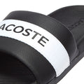 Lacoste Croco Slide Womens Black Sandals