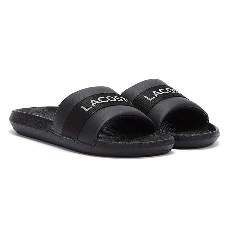 Lacoste Croco Slide Mens Black Sandal