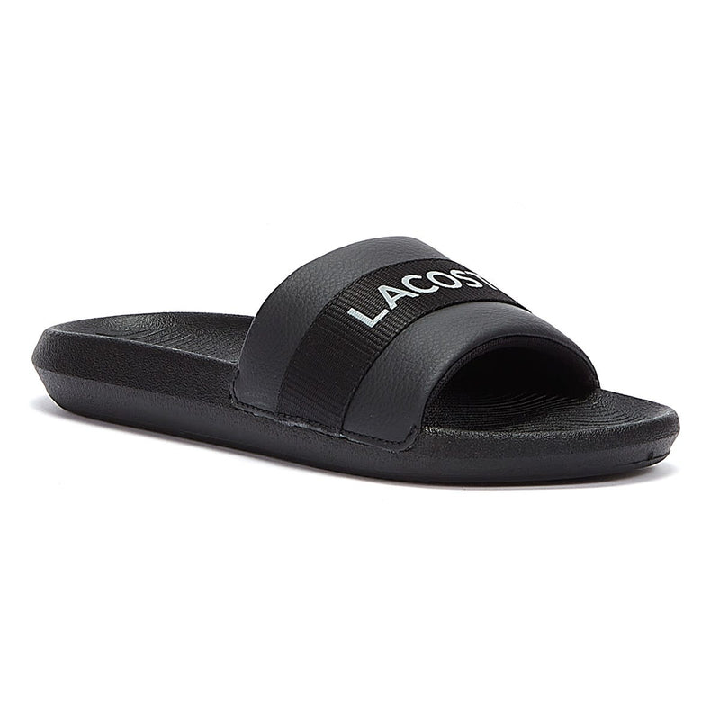 Lacoste Croco Slide Mens Black Sandal