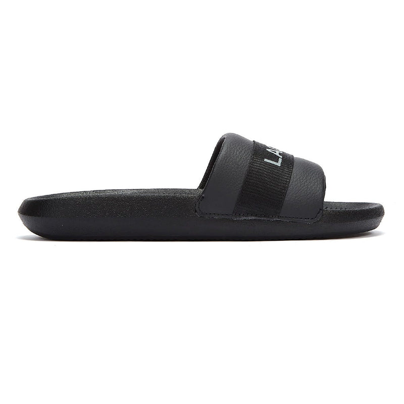Lacoste Croco Slide Mens Black Sandal