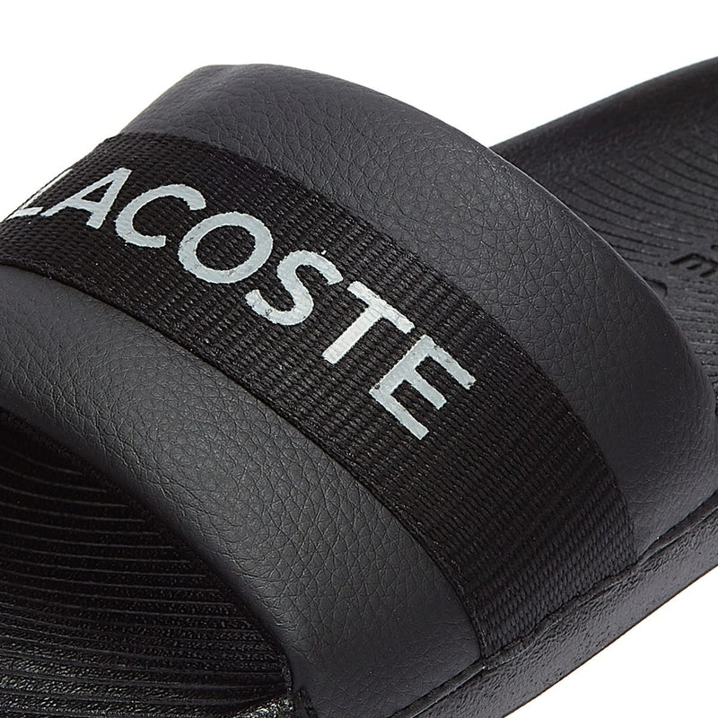 Lacoste Croco Slide Mens Black Sandal