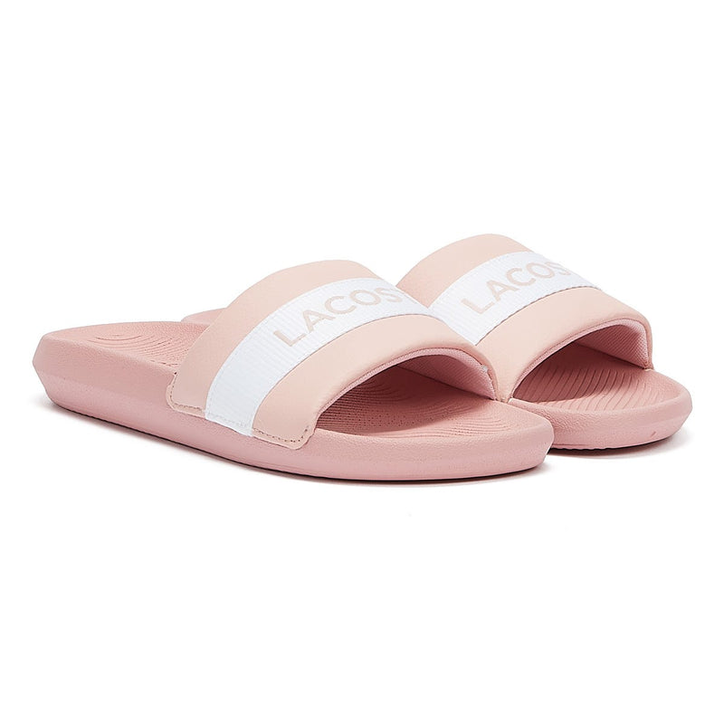 Lacoste Croco Silde Womens Pink Sandal
