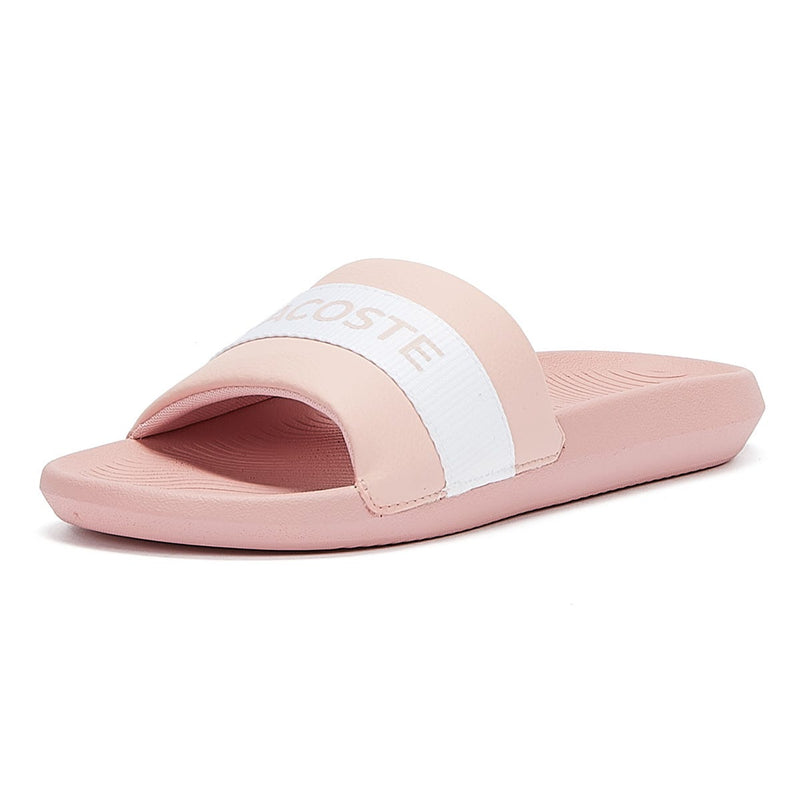 Lacoste Croco Silde Womens Pink Sandal