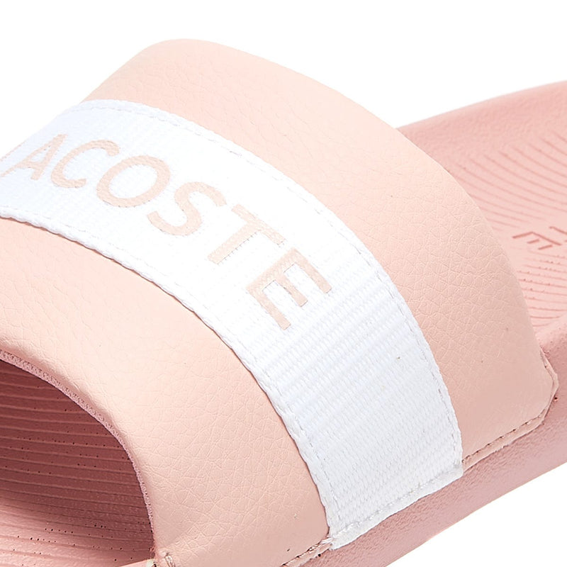 Lacoste Croco Silde Womens Pink Sandal