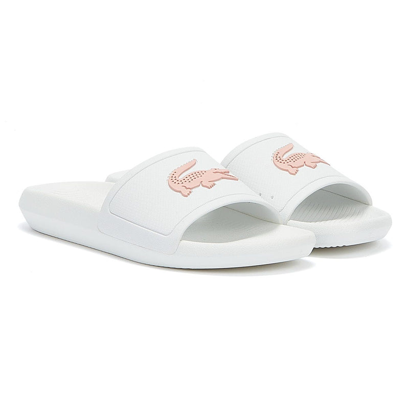 Lacoste Croco 119 3 Womens White / Pink Slides