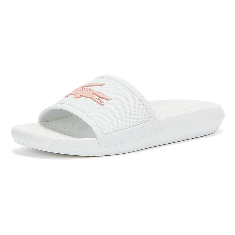 Lacoste Croco 119 3 Womens White / Pink Slides