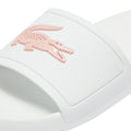 Lacoste Croco 119 3 Womens White / Pink Slides