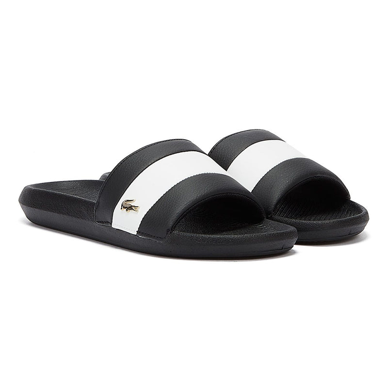 Lacoste Croco Slide 120 3 Womens Black / White Slides