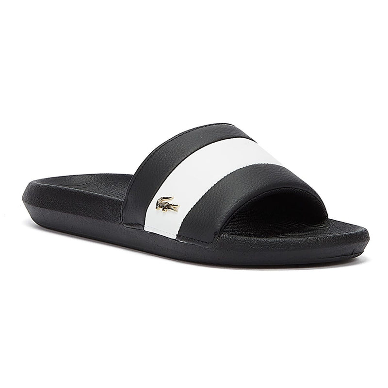 Lacoste Croco Slide 120 3 Womens Black / White Slides