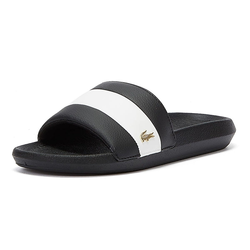 Lacoste Croco Slide 120 3 Womens Black / White Slides