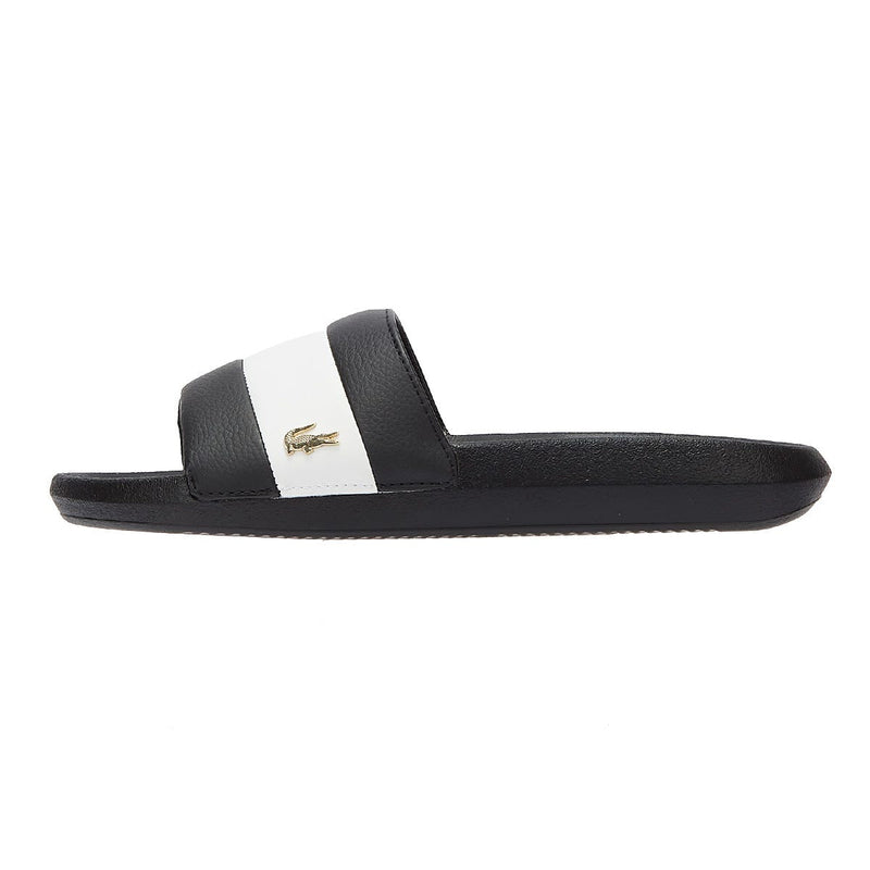 Lacoste Croco Slide 120 3 Womens Black / White Slides