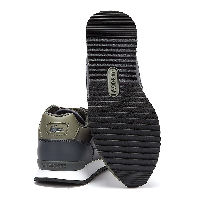 Lacoste Partner Piste Mens Khaki Trainers