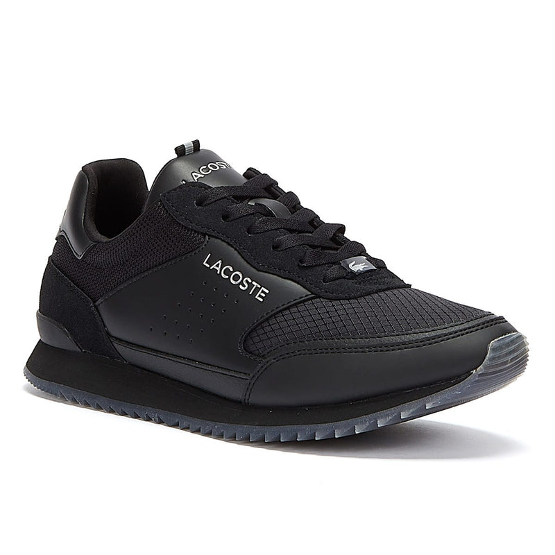 Lacoste Partner Luxe Mens Black Trainers