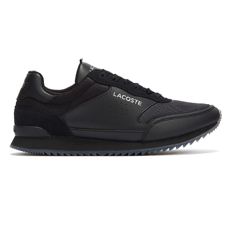 Lacoste Partner Luxe Mens Black Trainers