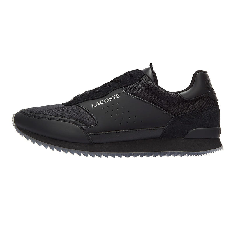 Lacoste Partner Luxe Mens Black Trainers