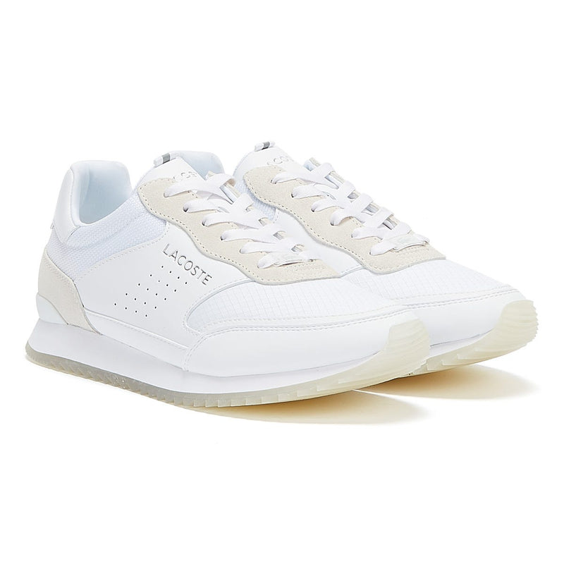 Lacoste Partner Luxe Mens White Trainers