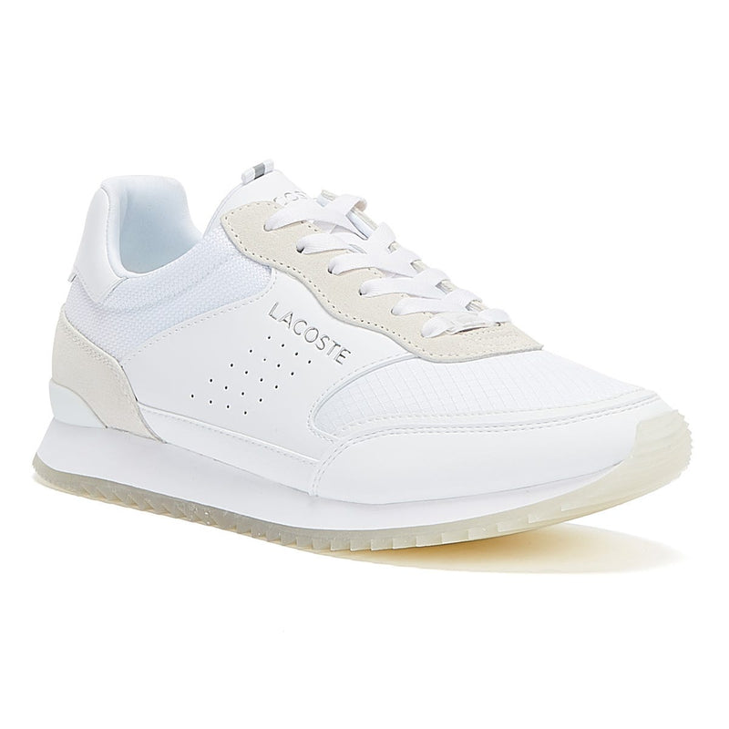 Lacoste Partner Luxe Mens White Trainers