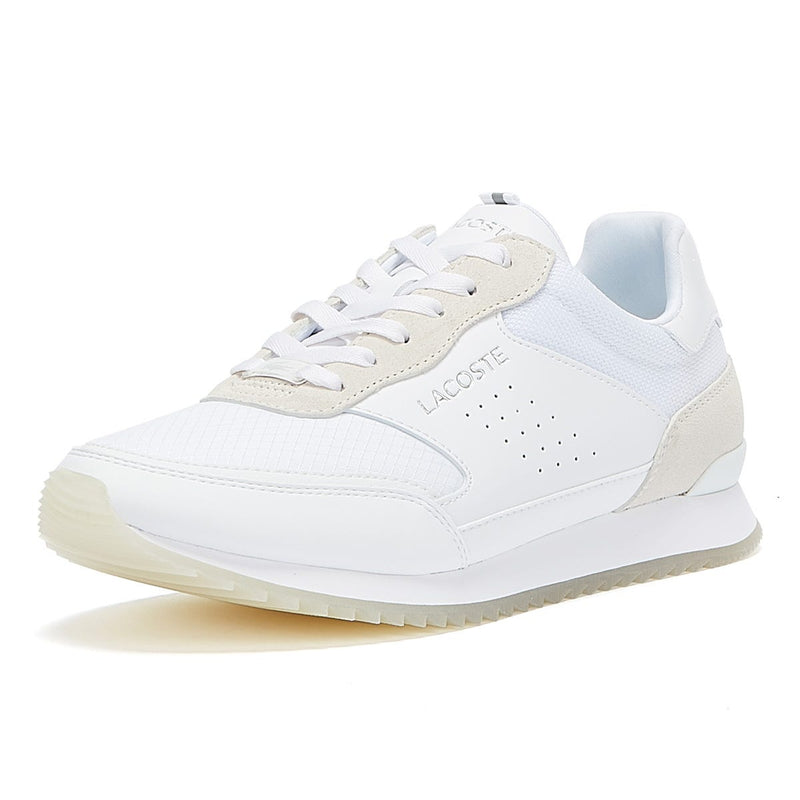 Lacoste Partner Luxe Mens White Trainers