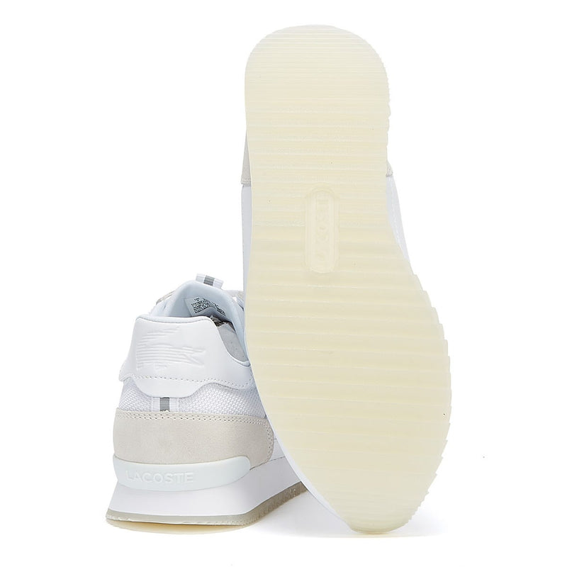 Lacoste Partner Luxe Mens White Trainers