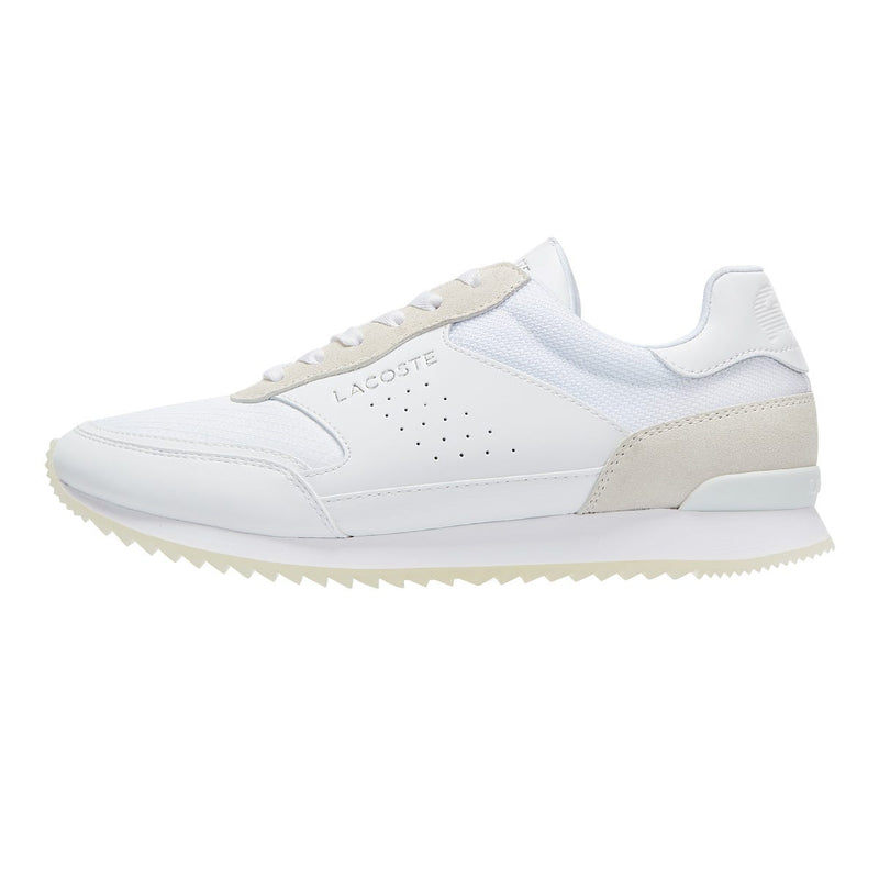 Lacoste Partner Luxe Mens White Trainers