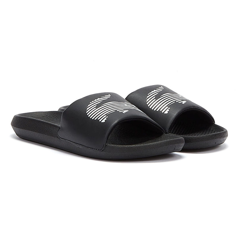 Lacoste Croco Mens Black Slides