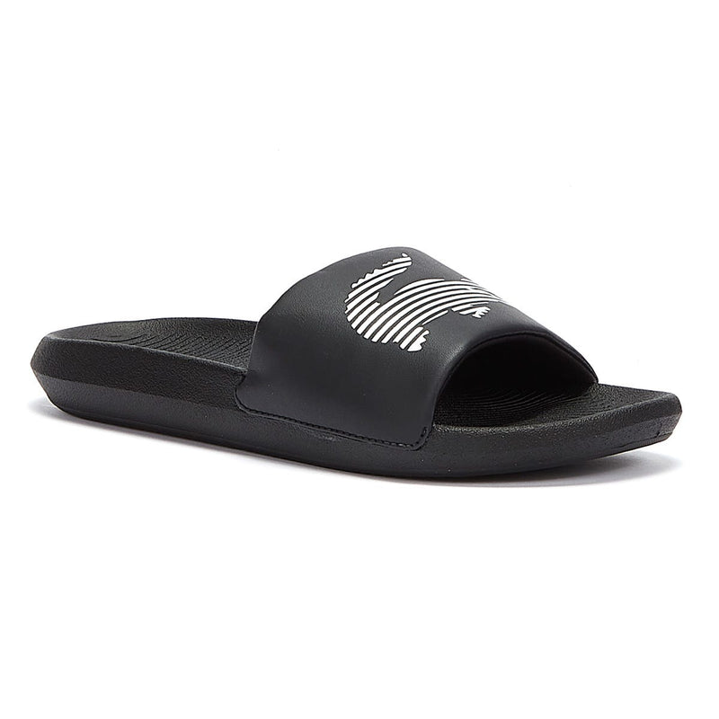 Lacoste Croco Mens Black Slides