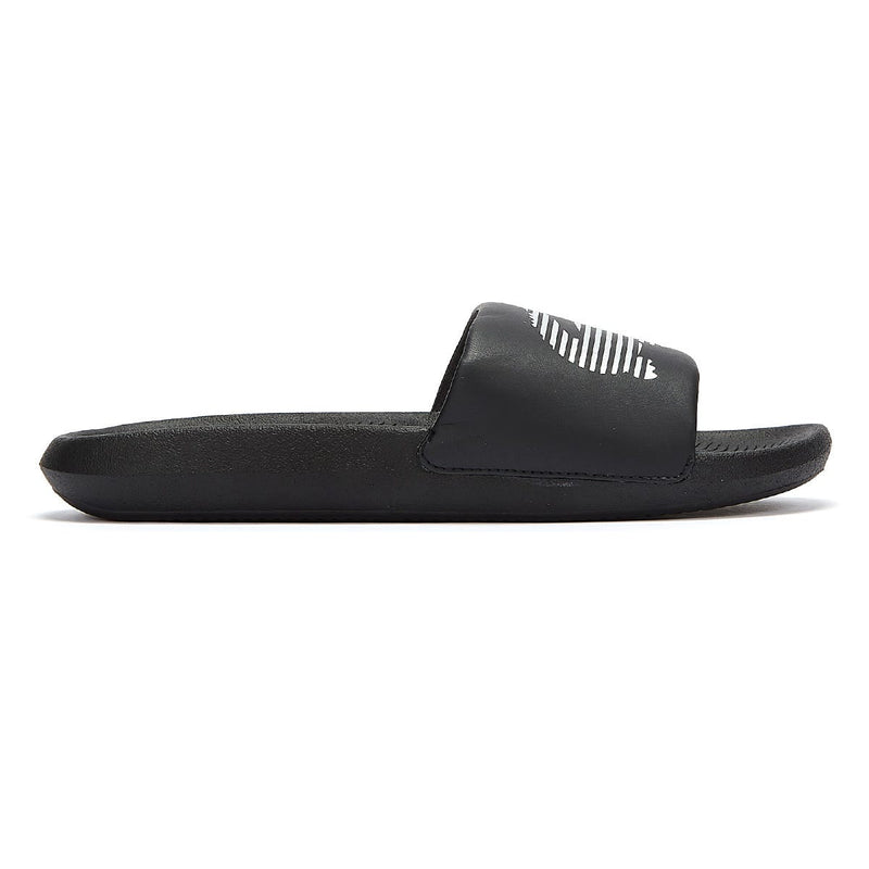 Lacoste Croco Mens Black Slides