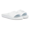 Lacoste Croco Mens White Slides