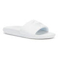 Lacoste Croco Mens White Slides