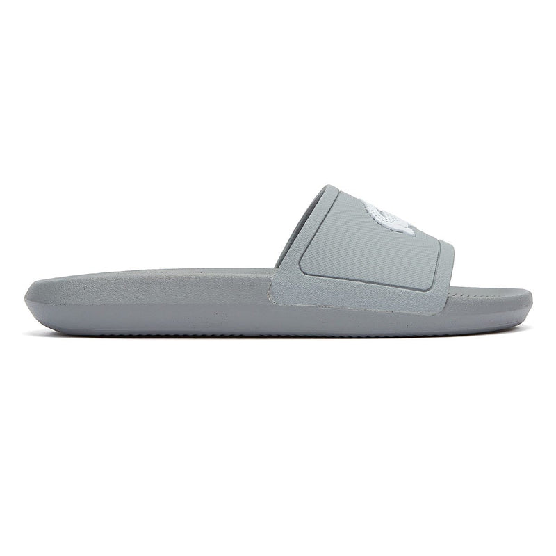 Lacoste Croco Mens Grey Slides