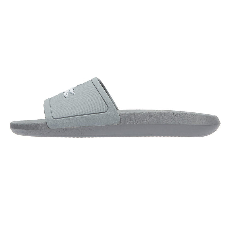 Lacoste Croco Mens Grey Slides