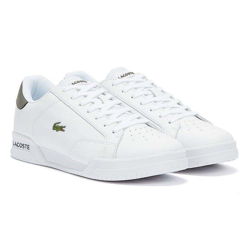 Lacoste Twin Serve Mens White / Khaki Trainers