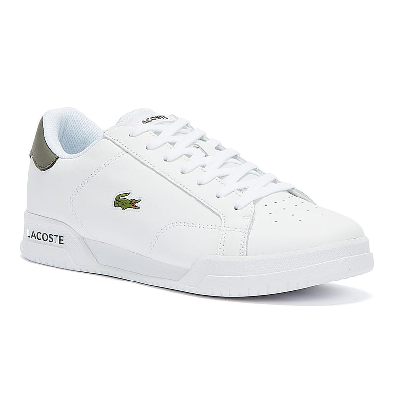 Lacoste Twin Serve Mens White / Khaki Trainers