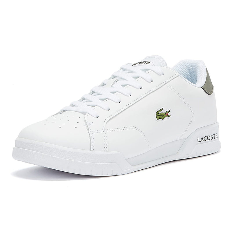 Lacoste Twin Serve Mens White / Khaki Trainers