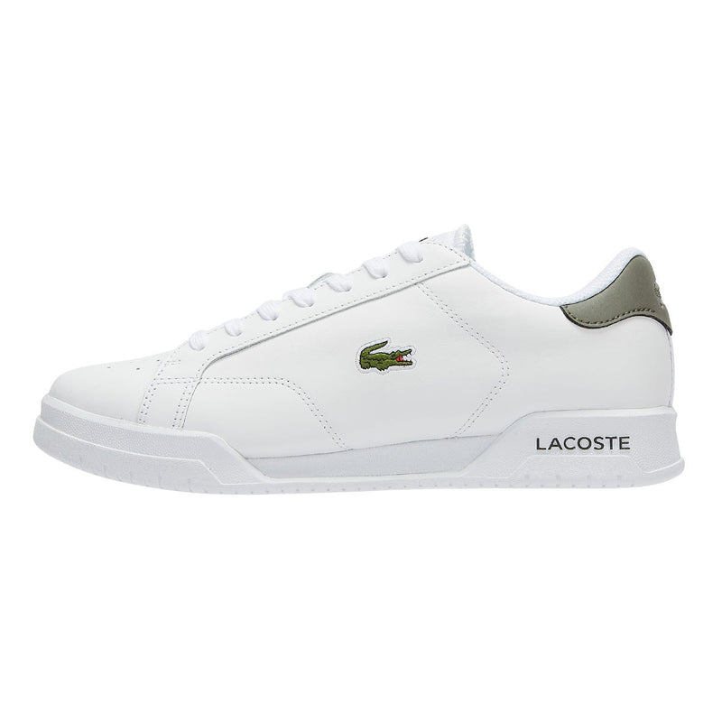 Lacoste Twin Serve Mens White / Khaki Trainers