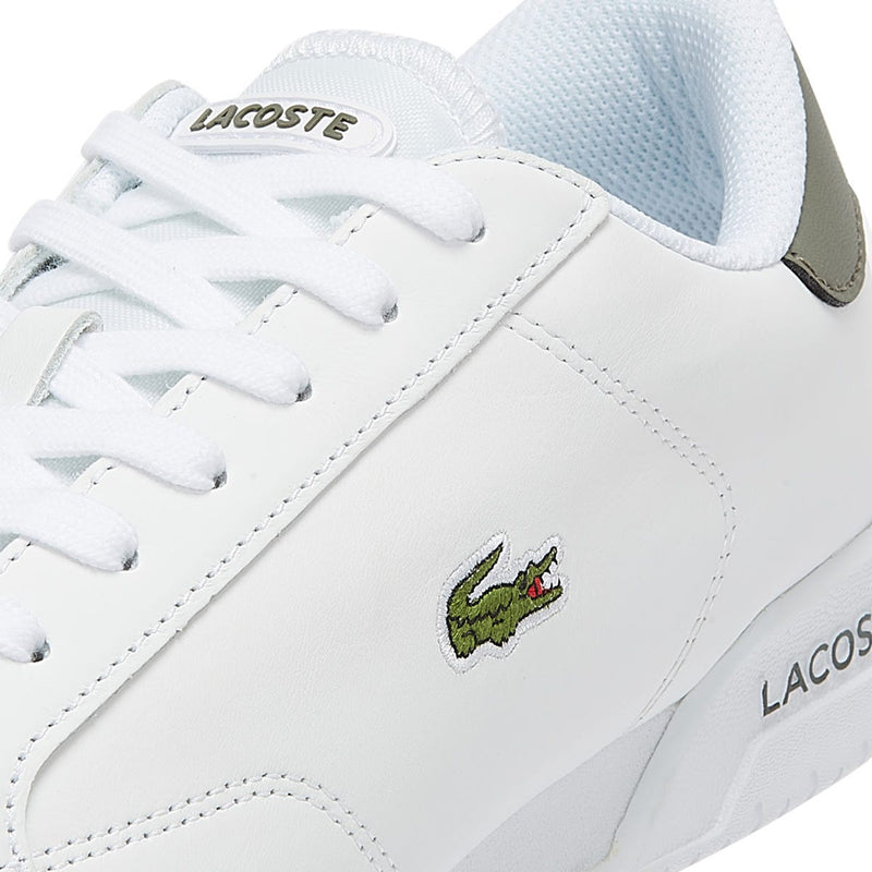 Lacoste Twin Serve Mens White / Khaki Trainers