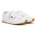 Lacoste Partner Junior White / Light Pink Trainers
