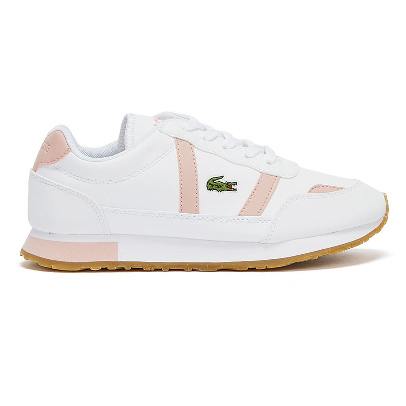 Lacoste Partner Junior White / Light Pink Trainers