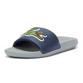 Lacoste Croco 1201 1 Mens Grey / Navy Slides