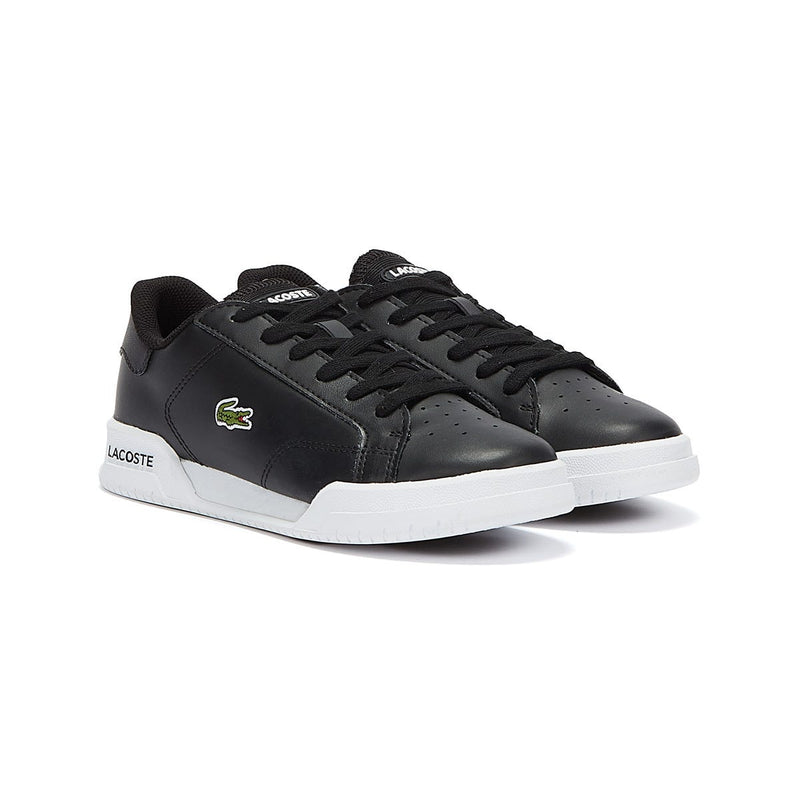 Lacoste Twin Serve Junior Black Trainers