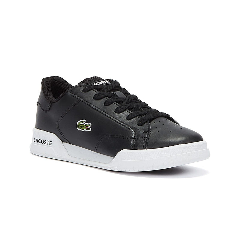 Lacoste Twin Serve Junior Black Trainers