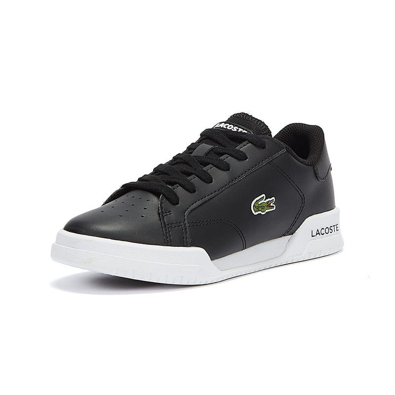 Lacoste Twin Serve Junior Black Trainers