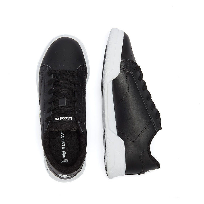 Lacoste Twin Serve Junior Black Trainers