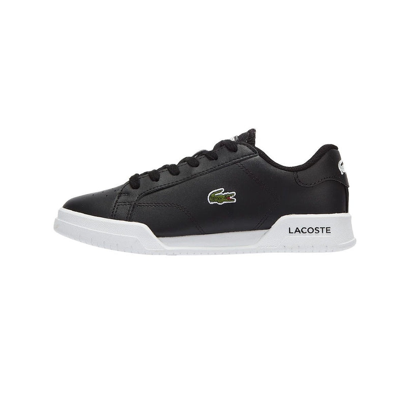 Lacoste Twin Serve Junior Black Trainers