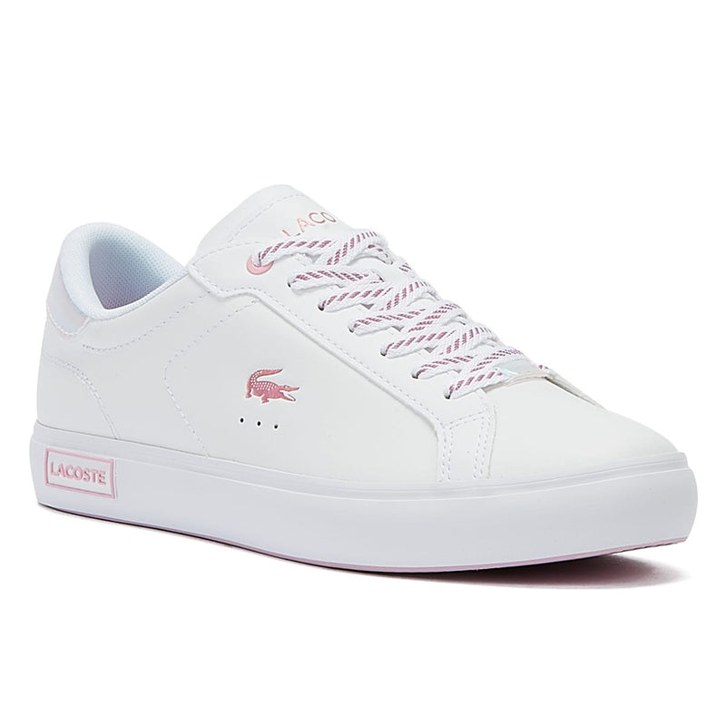 Lacoste Powercourt SFA Womens White Leather Trainers