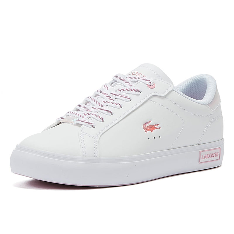 Lacoste Powercourt SFA Womens White Leather Trainers